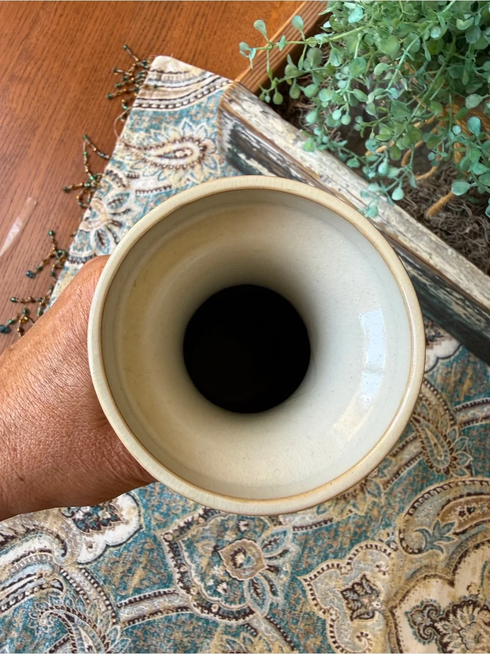 Japanese Satsuma Style Moriage Vase Vintage Gold Black Floral Relief Pottery 12” - Picture 3 of 10